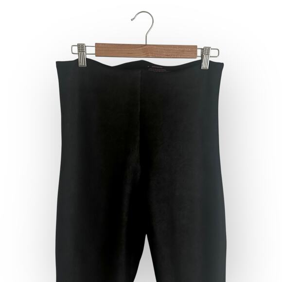 Commando Women's Faux Suede Leggings SDE101 Size XL Black Slimming High Rise - Picture 8 of 10